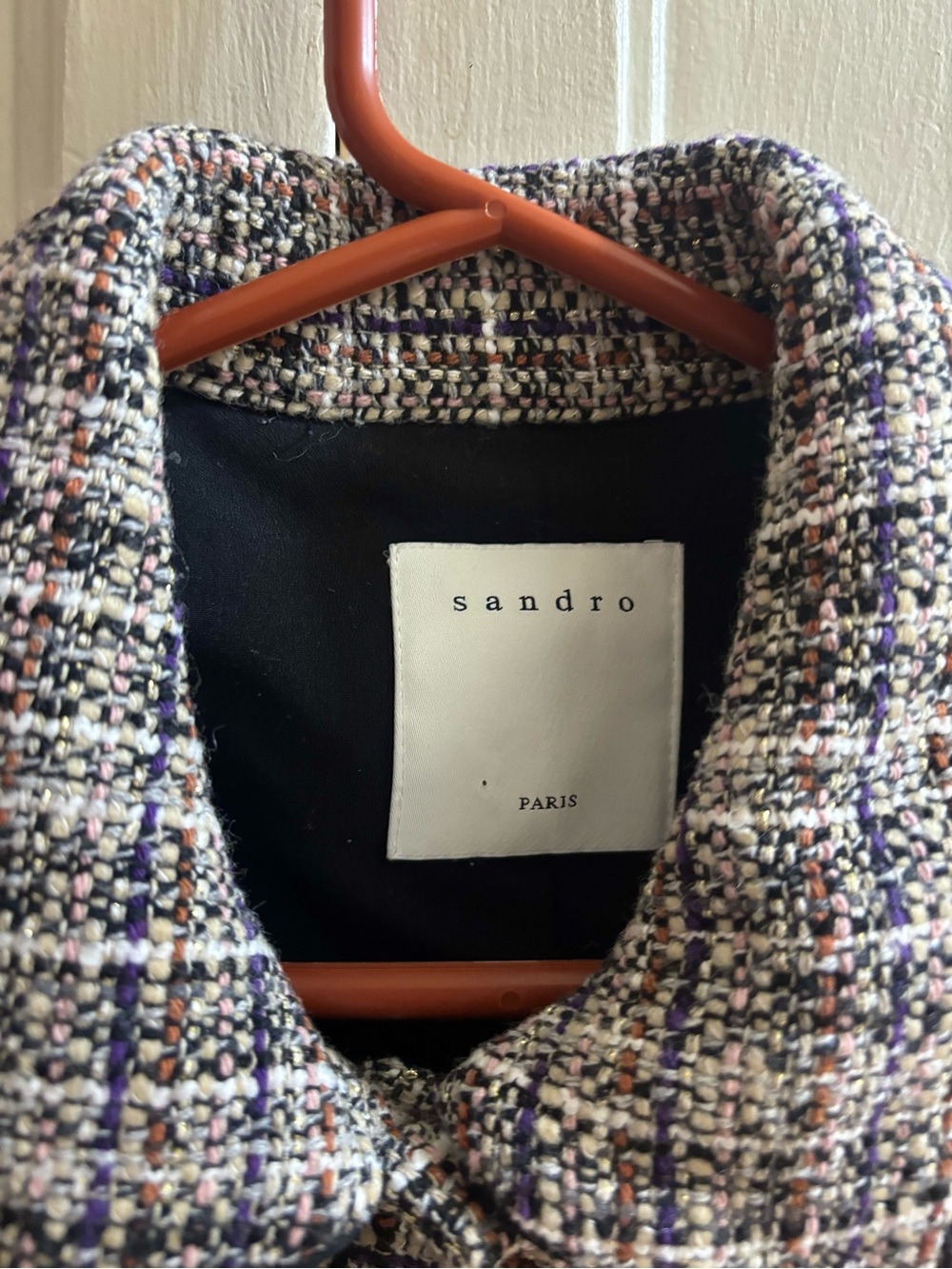 Sandro Cropped Button Up Collared Top - Picture 3 of 6